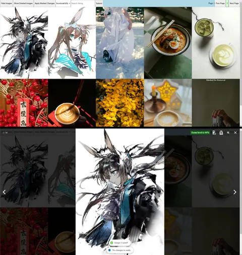 Detailed view of Image Gallery project
